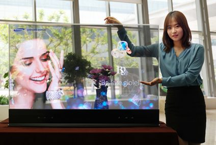 Samsung presenta pantalla OLED transparente